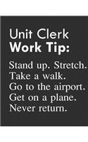 Unit Clerk Work Tip