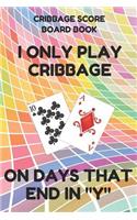 Cribbage Score Board Book