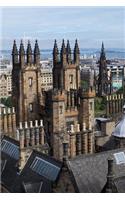 A Rooftop View of Edinburgh Scotland Journal: 150 Page Lined Notebook/Diary