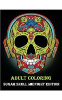 Adult Coloring Sugar Skull Midnight edition