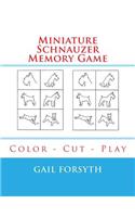 Miniature Schnauzer Memory Game: Color - Cut - Play