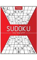 Thinker Sudoku Easy Large Print