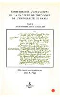 Registre Des Conclusions de la Faculte de Theologie de l'Universite de Paris (26 Novembre 1533-1er Mars 1550)