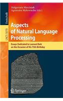 Aspects of Natural Language Processing