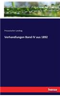 Verhandlungen Band IV aus 1892
