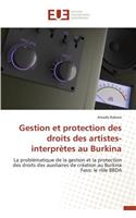 Gestion Et Protection Des Droits Des Artistes-Interprètes Au Burkina