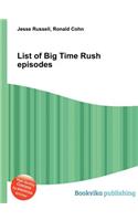 List of Big Time Rush Episodes: (English)