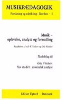 Musik, Oplevelse, Analyse OG