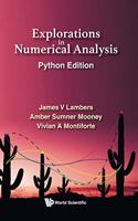 Explorations in Numerical Analysis: Python Edition
