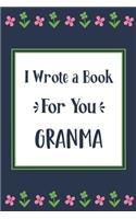 I Wrote a Book For You Granma