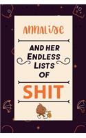 Annalise and her endless lists of shit