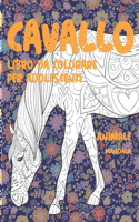 Libro da colorare per adolescenti - Mandala - Animale - Cavallo