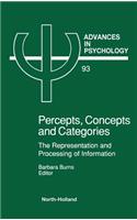 Percepts, Concepts and Categories: Volume 93 The Representation and Processing of Information(Volume 93 Advances in Psychology)