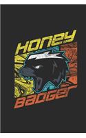 Honey Badger: Graph Paper Journal (6 X 9 - 120 Pages/ 5 Squares per inch) - Animal Lover And Honey Badger Fans