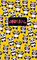 Journal: Super Sweet Panda Journal With Lined Pages Perfect For Girls