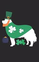 Bernese Mountain Dog Notebook 'St. Patrick's Day' - Gift for Dog Lovers - Bernese Mountain Dog Journal