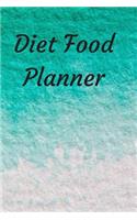 Diet Food Planner: 6 x 9 inches 90 daily pages paperback (about 3 months/12 weeks worth) easily record and track your food consumption (breakfast, lunch, dinner.) Perf