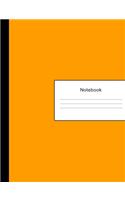 Notebook: 600 Page College Ruled Lined Notebook, Writing Pad & Practice Journal - Orange Cover - For Assignments, Taking Class Notes, Homework, Studying & as 