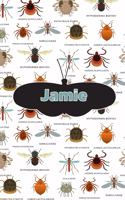 Jamie: Bug Insect Draw and Write Journal Notebook 120 Pages 6x9