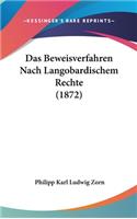 Das Beweisverfahren Nach Langobardischem Rechte (1872)