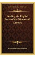 Readings in English Prose of the Nineteenth Century: (English)
