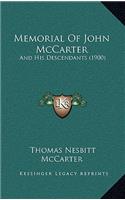 Memorial Of John McCarter