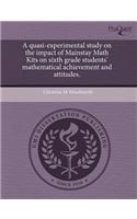 A Quasi-Experimental Study on the Impact of Mainstay Math Kits on Sixth Grade Students' Mathematical Achievement and Attitudes