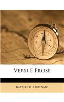 Versi E Prose: (Italian)