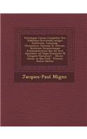 Patrologiae Cursus Completus