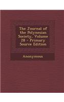 The Journal of the Polynesian Society, Volume 28 - Primary Source Edition