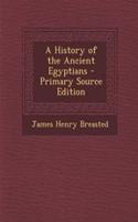 A History of the Ancient Egyptians - Primary Source Edition