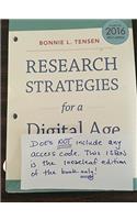Research Strategies for a Digital Age, Loose-Leaf Version
