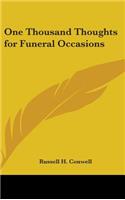 One Thousand Thoughts for Funeral Occasions