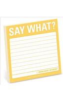 Knock Knock Say What? Sticky Note