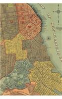 San Francisco Vintage Map Field Journal Notebook, 50 pages/25 sheets, 4x6
