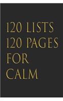 A 52 lists for calm journal