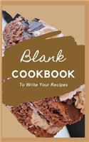 Blank CookBook To Write Your Recipes
