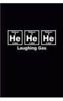 Helium Laughing Gas: Blank Journal, Wide Lined Notebook/Composition, Funny Quote Chemical Element Periodic Table Chemist Gift, Wring Notes Ideas Diaries Classwork