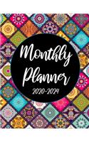 2020-2024 Monthly Planner: Beautiful Mandala 60 Months Appointment Calendar 5 year Monthly Planner 8.5 x 11 Business Planners and Journal Agenda Schedule Organizer Logbook Wit