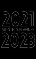 2021-2023 Monthly Planner: 36 Month Agenda for Men, Monthly Organizer Book for Activities and Appointments, 3 Year Calendar Notebook, White Paper, 8.5" x 11", 202 Pages