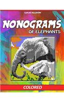 Nonograms of Elephants: Colored Griddlers- Exclusive and High-Quality Japanese Nonograms - Hanjie Griddlers Nonograms(Japanese Crossword / Nonogram / Griddlers / Picross / Hanjie Logic Puzzles)