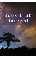 Book Club Journal: Night Sky Undated Planner for Club Meeting, Thoughts and Discussions