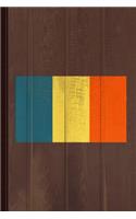 Romania Flag Journal Notebook: Blank Lined Ruled for Writing 6x9 110 Pages