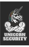 Unicorn Security: Notebook Journal Handlettering Logbook 110 Pages Sketch Paper 6 X 9 Record Books I Unicorn Journals I Unicorn Gifts I Unicorn Notebook