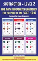 Printable Preschool Workbooks (Kindergarten Subtraction/taking away Level 2)