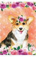 Journal Notebook For Dog Lovers Corgi In Flowers 5: 162 Lined and Numbered Pages With Index For Journaling, Writing, Planning and Doodling, For Women, Men, Kids, 160 Pages, Easy To Carry Size.(5 Handy Lined Journal)