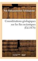 Considérations Géologiques Sur Les Îles Océaniques