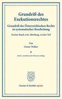 Grundriss Des Exekutionsrechtes