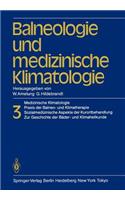 Balneologie Und Medizinische Klimatologie