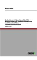 Englisch(unterricht) ab Klasse 1 (in NRW) - Begründungsmuster und empirische Befunde zur Wirksamkeit frühen Fremdsprachenunterrichts: (German)